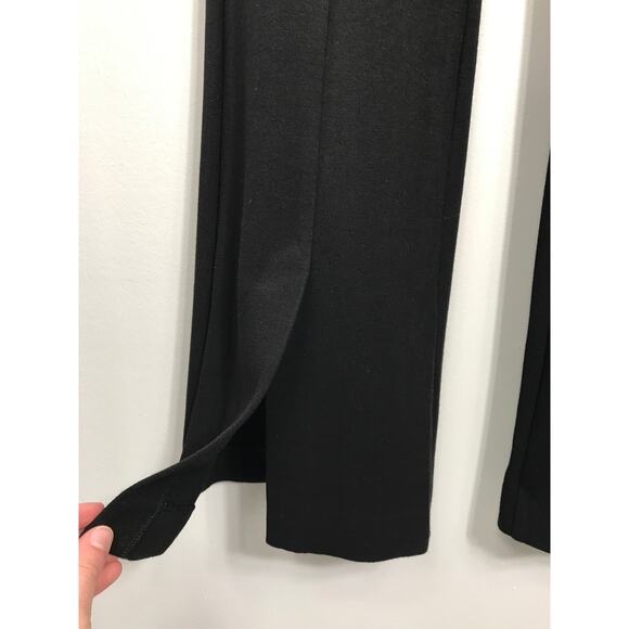 Theory Womens 2 XS Demitria Vent Double Knit Black Pants Simple Modern Office - Picture 8 of 13